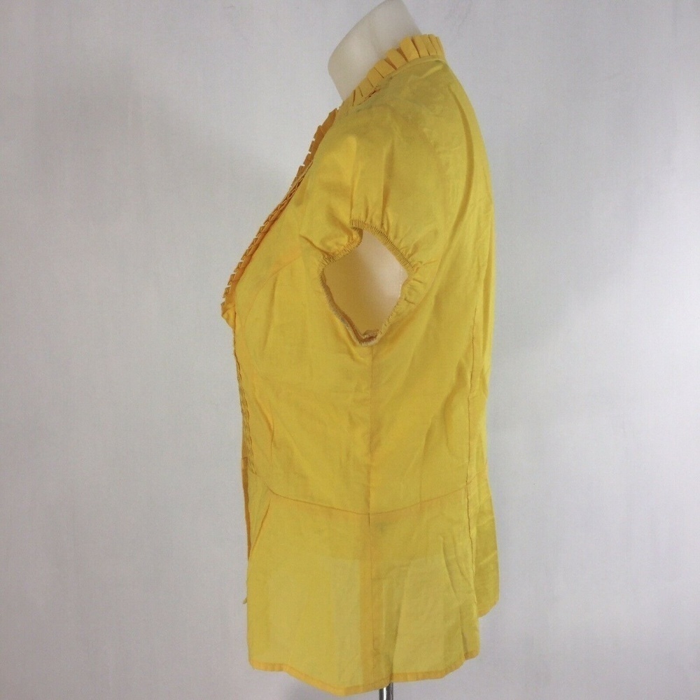 Chadwicks Ruffle Embroidered Button Front Blouse - Picture 4 of 8